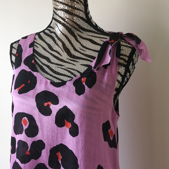 SOLD! Sonia Rykiel silk and cotton mini dress - Picture 3 of 5